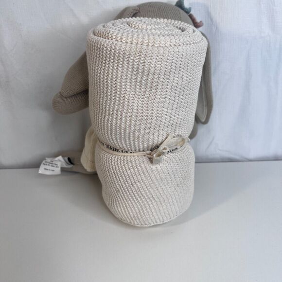 Buddy Set NWT Knitted Stuffed Bunny Rabbit w/ Blanket Made in India Nursery Baby - Picture 6 of 10